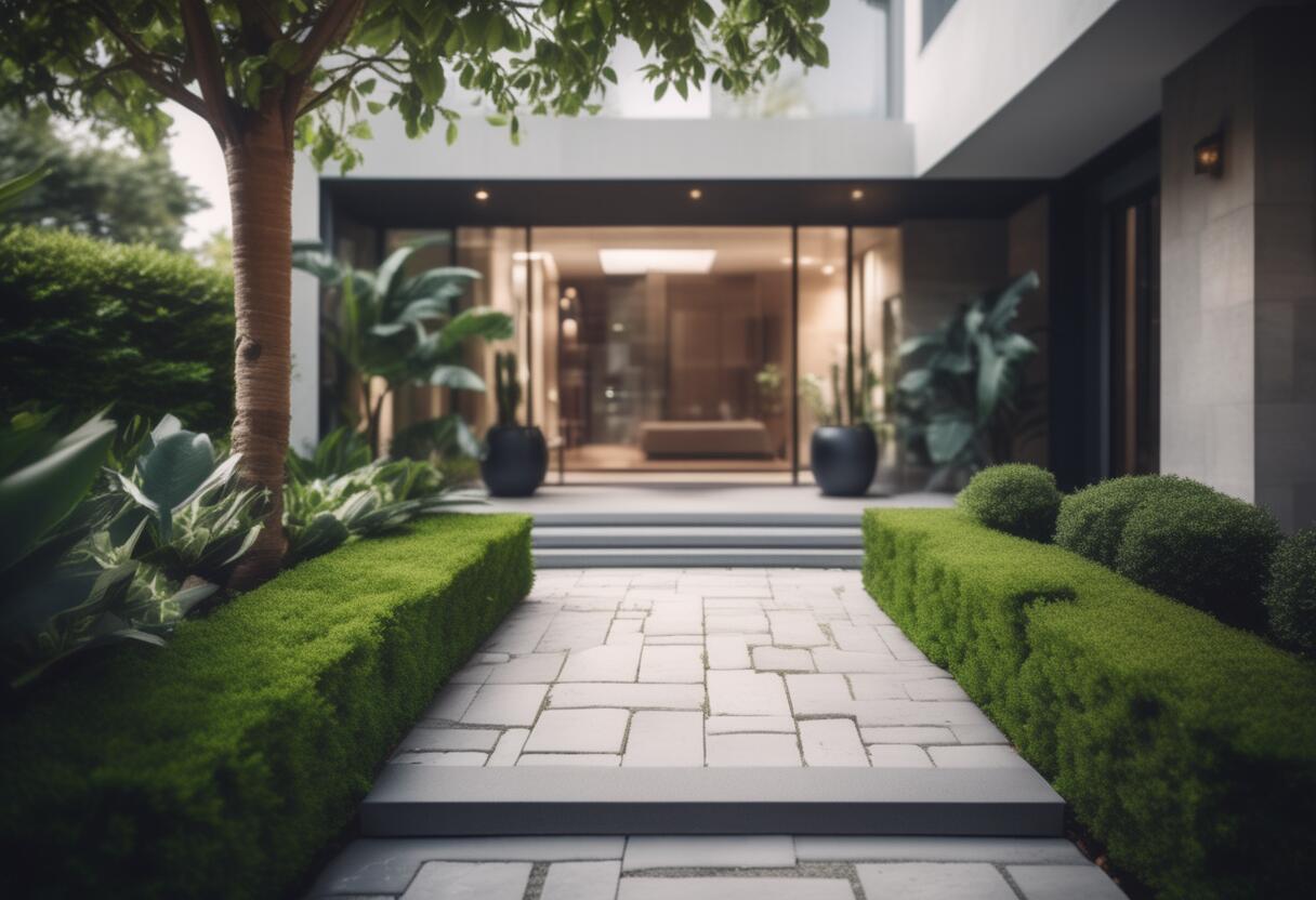 Amenagement exterieur entree : idées pour sublimer votre arrivée