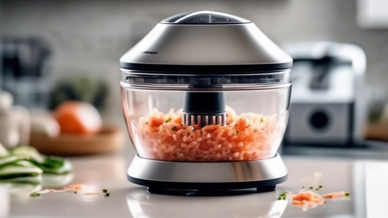 Découvrez comment utiliser un mini hachoir professionnel en cuisine