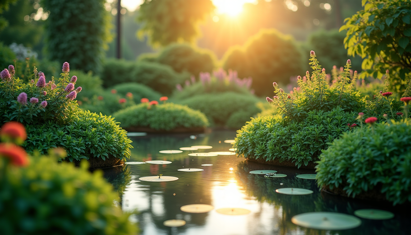 Lumières et verdure : harmonie parfaite au jardin