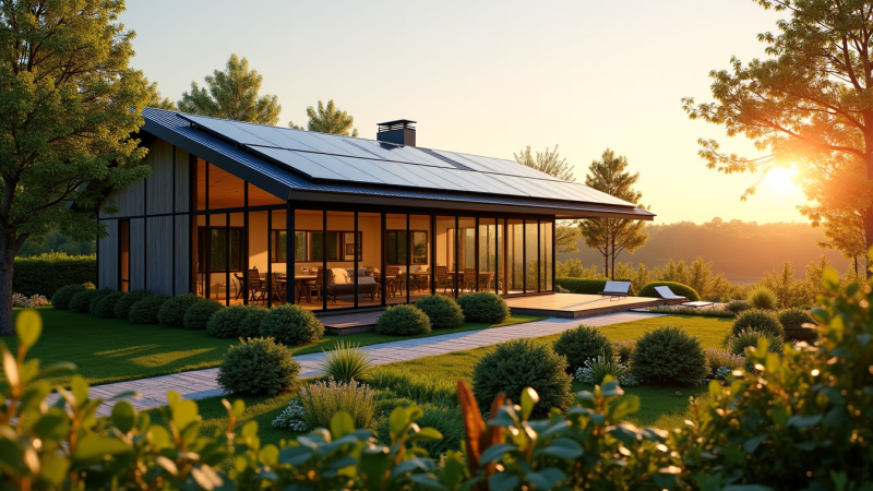 Vivez durablement : adoptez une maison écologique innovante
