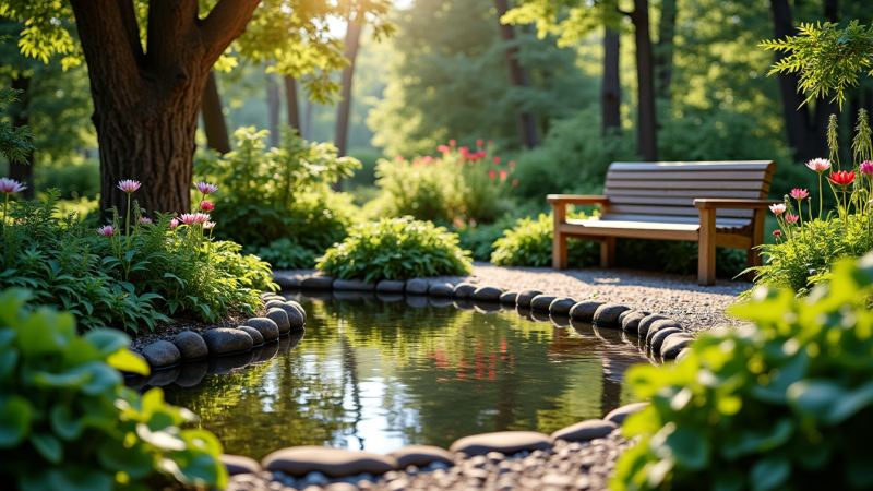 Créer une oasis dans votre jardin avec des éléments naturels