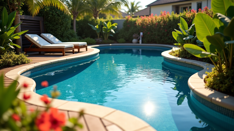 Créez un oasis chez vous avec une piscine élégante et unique