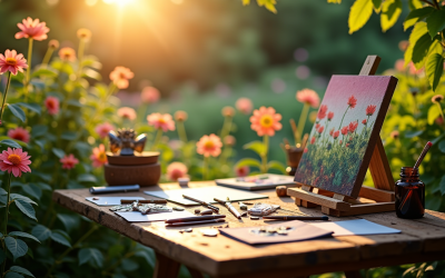 Créer un espace créatif : astuces pour un jardin atelier