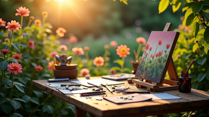 Créer un espace créatif : astuces pour un jardin atelier